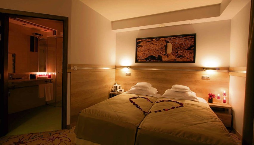 Elegancka sypialnia w kompleksie hotelowo-turystycznym...