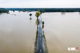 Powódź pod Wrocławiem z lotu ptaka. Zobacz zdjęcia