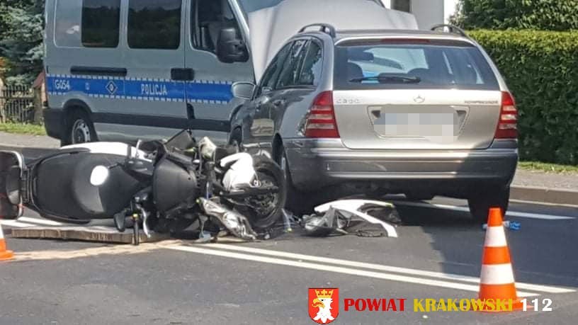 Wypadek w Michałowicach...