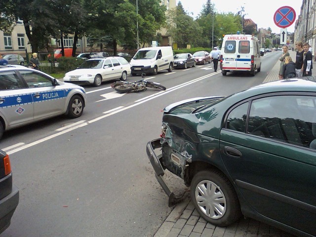 Wypadek na Niepodleglości w Koszalinie Wypadek na Niepodleglości w Koszalinie