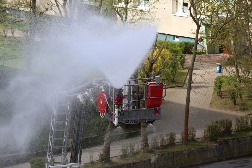 Pożar w budowlance - ćwiczenia...