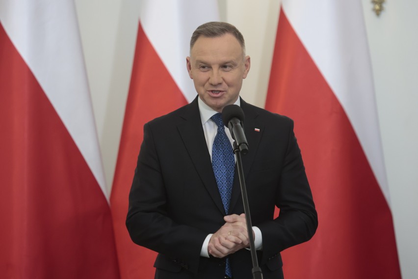 Prezydent Polskiej Andrzej Duda wręczył statuetki oraz...