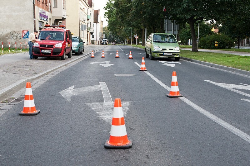 Malowanie przejazdów rowerowych