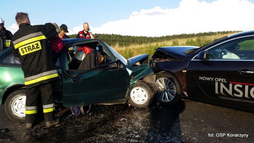 Wszystkie osoby zostały przetransportowane do chojnickiego...