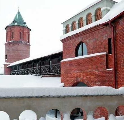 Zamek w Tykocinie. Widok z okna dawnej kuchni na część...