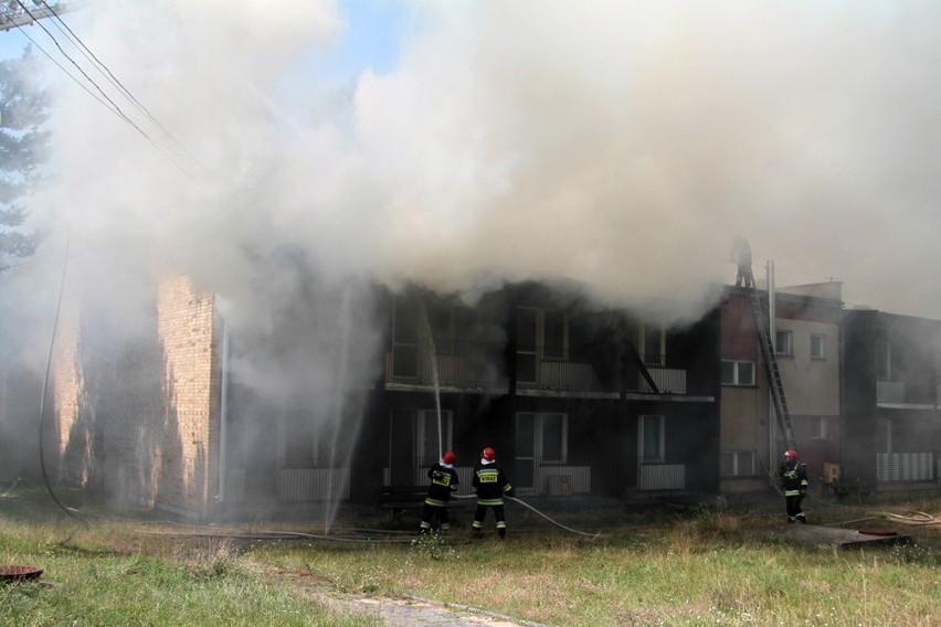 Do pożaru budynku w Przylepie doszło podczas remontu dachu.