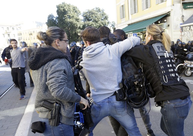 Protest żołtych kamizelek w Nicei