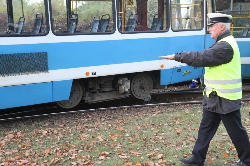 Wrocław: Tramwaj wykoleił się na Biskupinie. Jeździły autobusy zastępcze