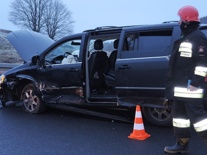 Wypadek na drodze krajowej nr 20 w Przęsinie