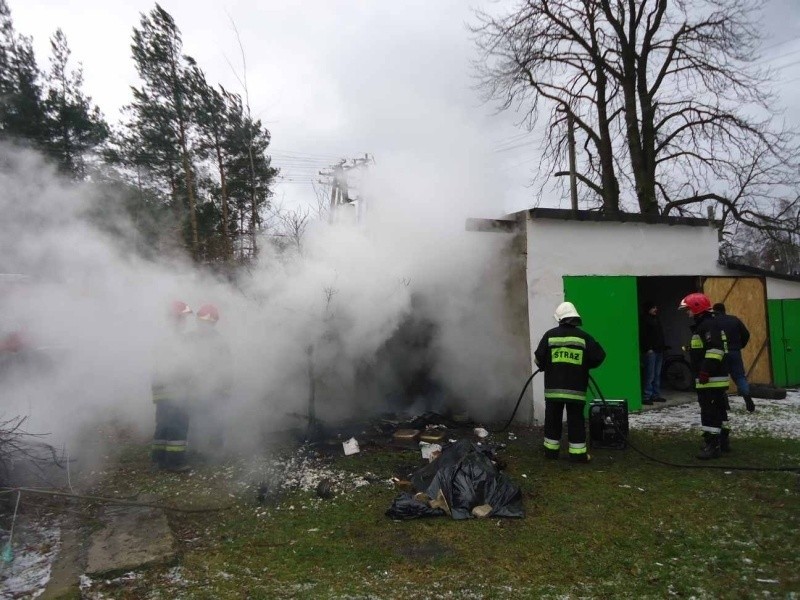 Pożar w Justynowie. Zginął mężczyzna [zdjęcia]