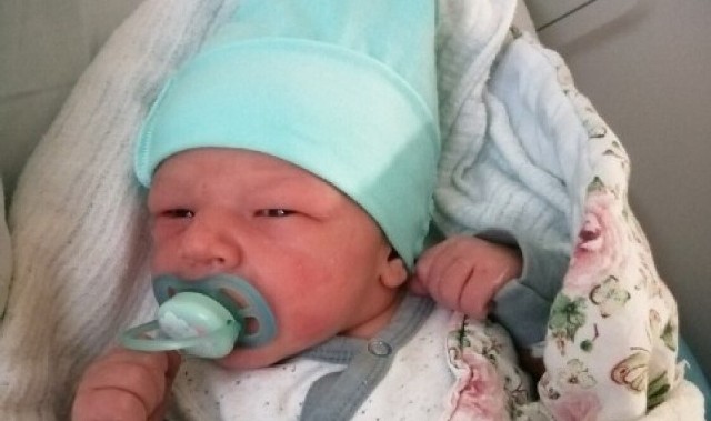Staś Rekowski jest pierwszym dzieckiem urodzonym w 2023 r. w Szpitalu Specjalistycznym w Kościerzynie