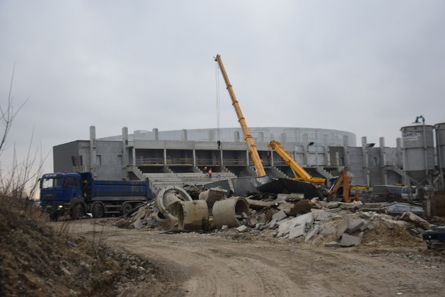 Stadion dla Radomiaka w trakcie budowy. Ma być oddany do użytku do końca 2022 roku.