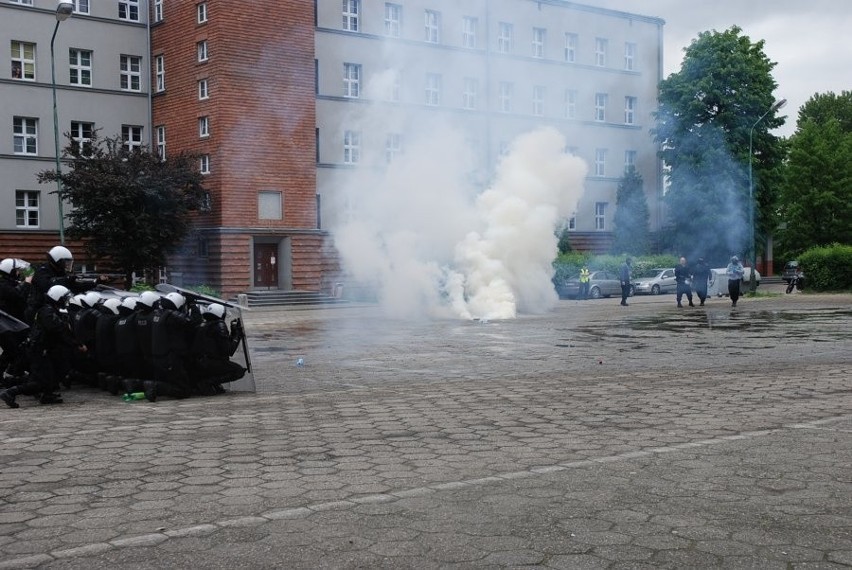 Pokaz katowickiej jednostki dla policjantów z Niemiec