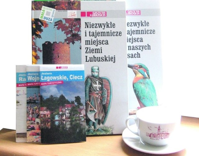 Na winobraniowym stoisku "Gazety Lubuskiej" będziecie mogli zaopatrzyć się w regionalne książki, mapy i filiżanki.