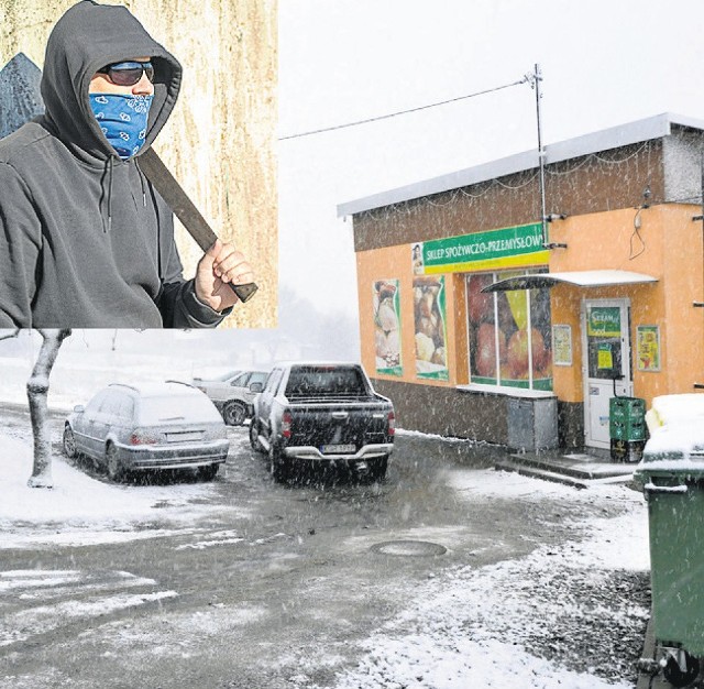 Do tego sklepu wtargnął zamaskowany i uzbrojony w maczetę mężczyzna. Okazał się nim 23-latek zamieszkały w gminie Lipinki