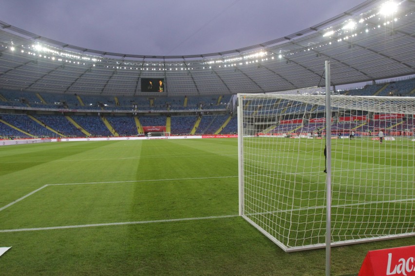 Stadion Ślaski przed meczem Polska-Korea Płd.
