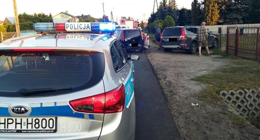 Wypadek na ul. Słowackiego w Przasnyszu. 14.07.2019