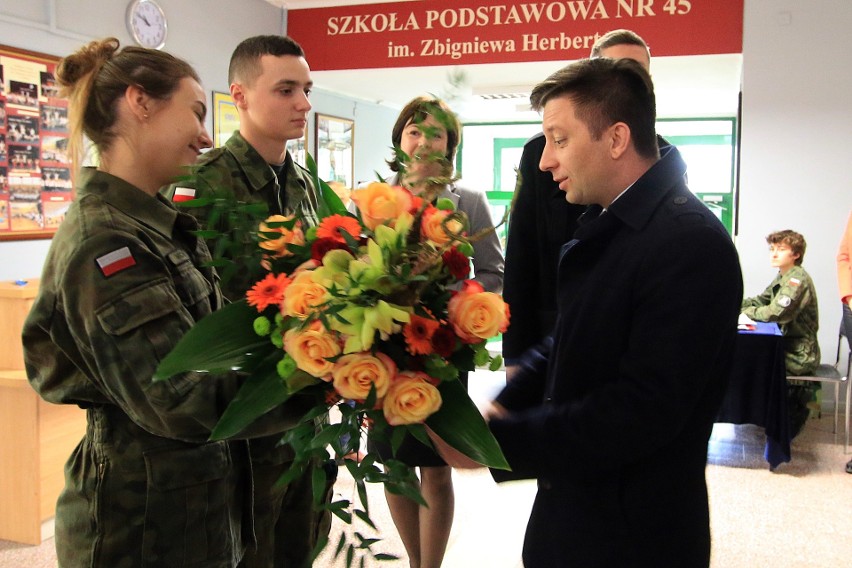 Ślubowanie klas wojskowych XIV LO w Lublinie [ZDJĘCIA]
