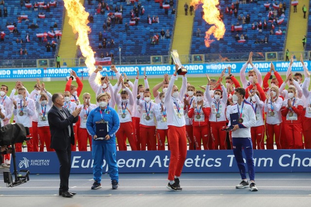 Reprezentacja Polski wygrała Drużynowe Mistrzostwa Europy na Stadionie Śląskim.Zobacz kolejne zdjęcia. Przesuwaj zdjęcia w prawo - naciśnij strzałkę lub przycisk NASTĘPNE