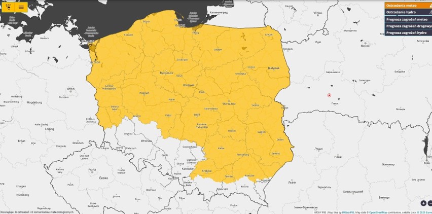 Aura wciąż niebezpieczna. Ostrzeżenia IMGW dla niemal całego kraju