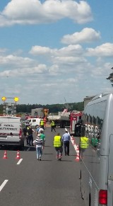 Wypadek na A4 Gliwice: Autostrada zablokowana po zderzeniu ciężarówek TIR