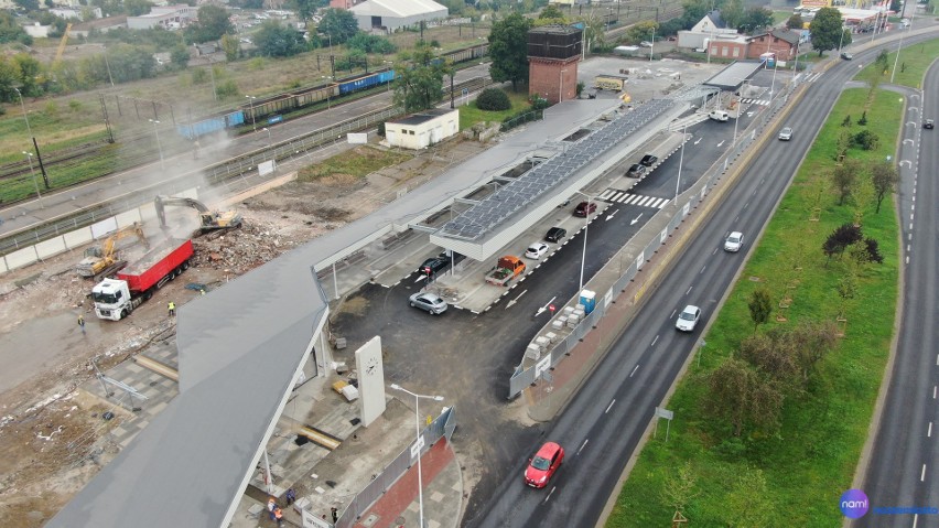 Tak obecnie wygląda nowe centrum przesiadkowe przy ul....