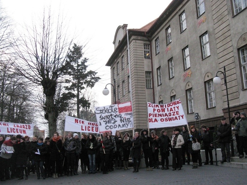 Protest licealistów z Miastka