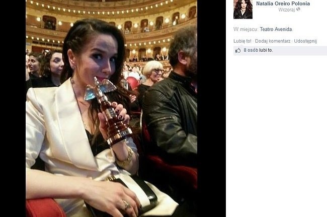 Natalia Oreiro (fot. screen z Facebook.com)