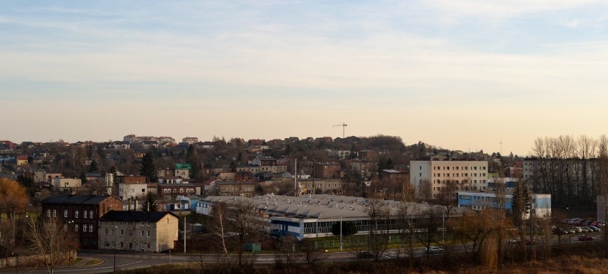 Widok z wieży szybu Anna dawnej KWK Sosnowiec
