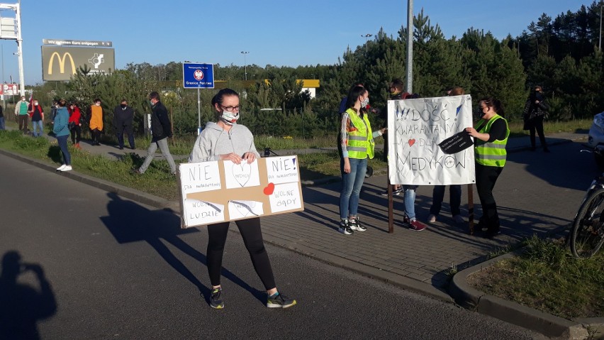 Protest na granicy. "Medyk to nie gorszy sort"