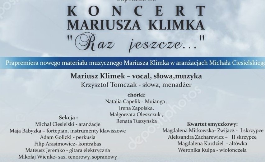 Koncert Mariusza Klimka w Kurzętniku. Zajrzyjcie w sobotę. Wstęp wolny