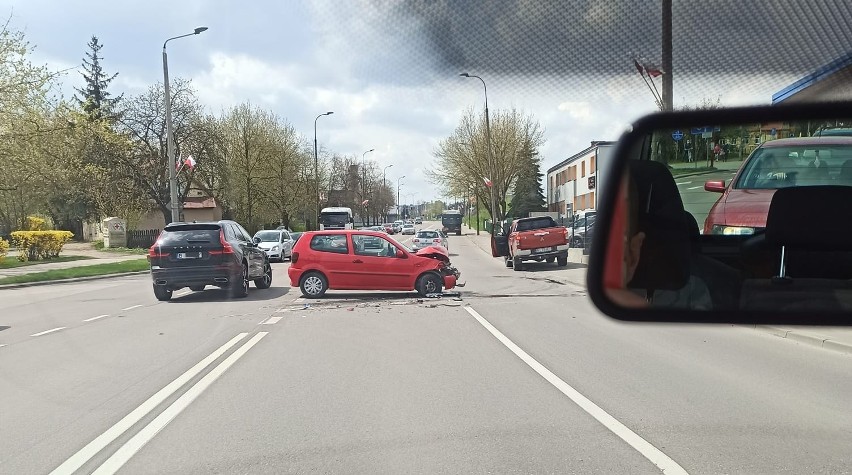 Wypadek na ulicy Poleskiej w Białymstoku