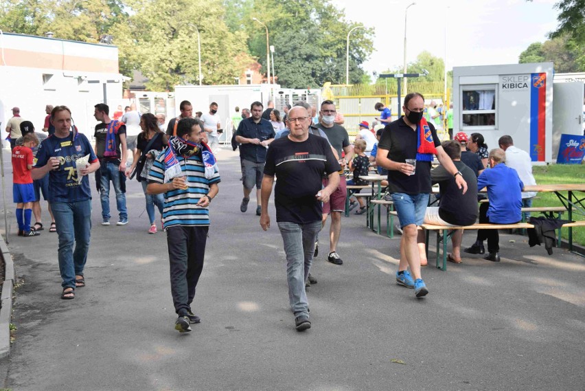 Kibice podczas meczu Odra Opole - Olimpia Grudziądz.