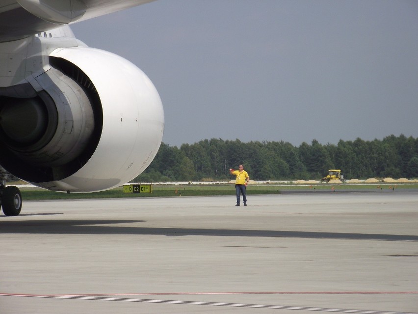 Boeing 777 po raz pierwszy na lotnisku w Pyrzowicach