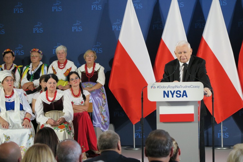 Prezes PiS Jarosław Kaczyński spotkał się w Nysie z...