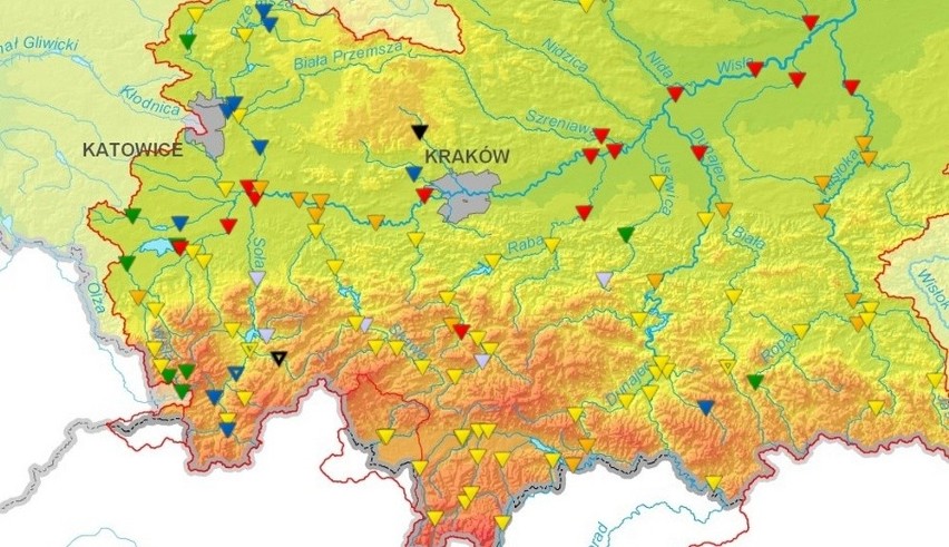 Aktualna sytuacja przekroczonych stanów alarmowych na...