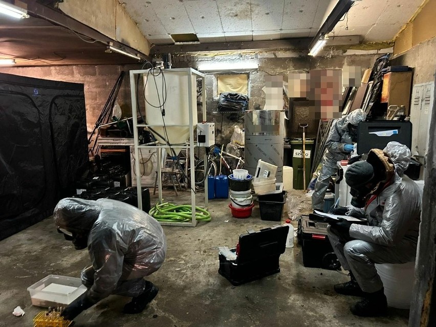 Narkotykowe laboratorium w Zambrowie zlikwidowane