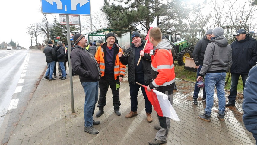 Protest rolników w Silnie (gmina Chojnice)