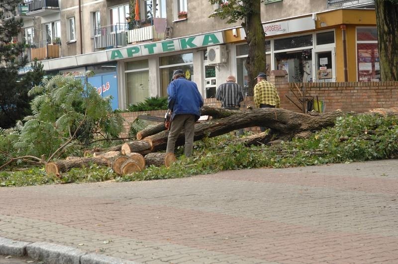 Skutki nawałnicy, która przeszła na północy województwa