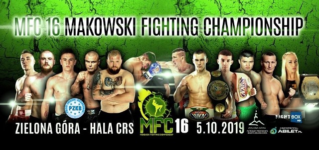 Gala MFC16 Makowski Fighting Championship w Zielonej Górze odbędzie się 5 października.