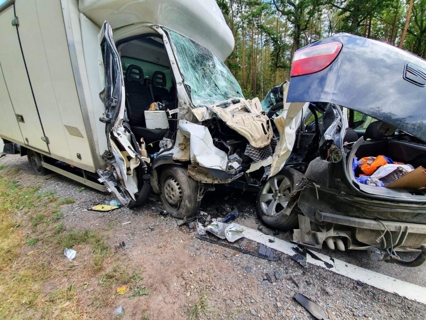 Wypadek na trasie Kwidzyn - Sztum