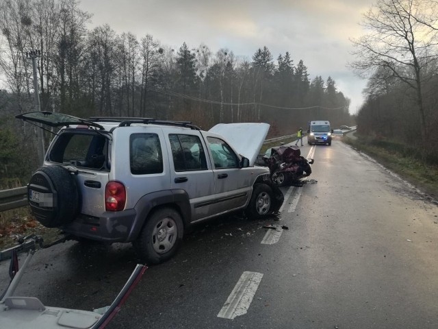 Tragiczny wypadek koło Przechlewa. Zginęła 58-letnia kobieta.