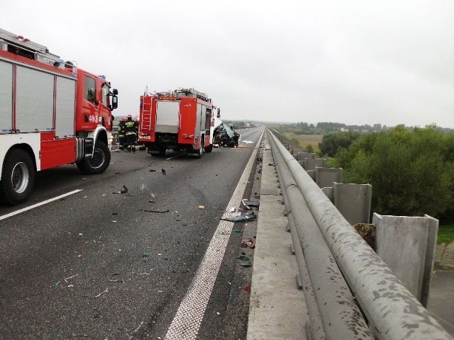 Wypadek na autostradzie