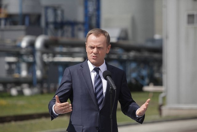 Premier Donald Tusk w Elektrowni Jaworzno