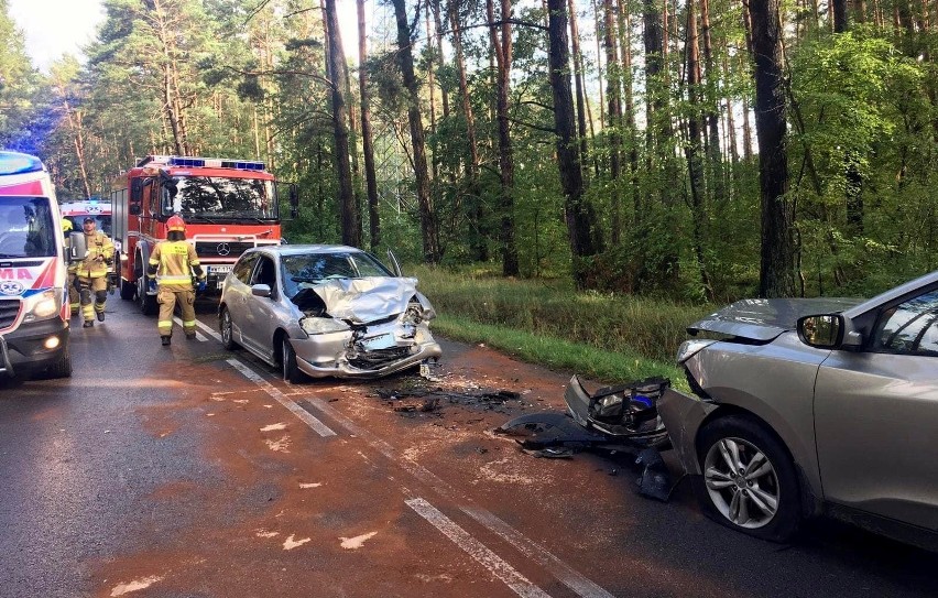 Wypadek na drodze Długosiodło - Stare Bosewo,  6.08.2022. Zdjęcia