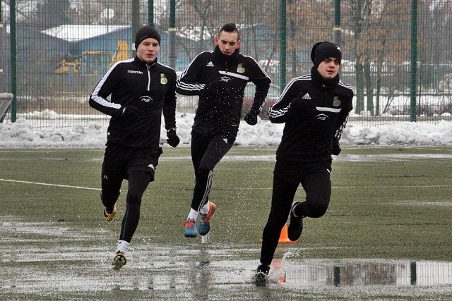 Piłkarze GKS Bełchatów trenują