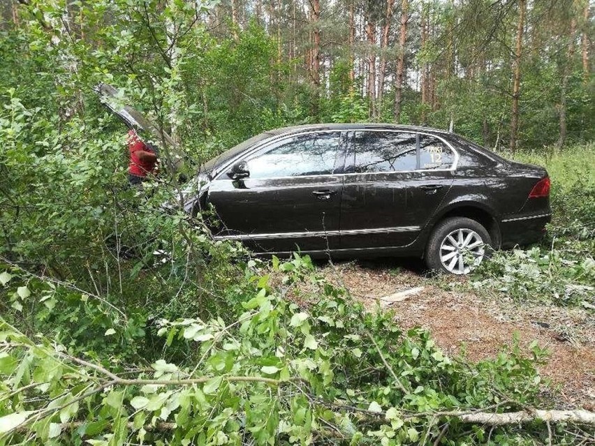 Na szczęście kierowcy nic się nie stało