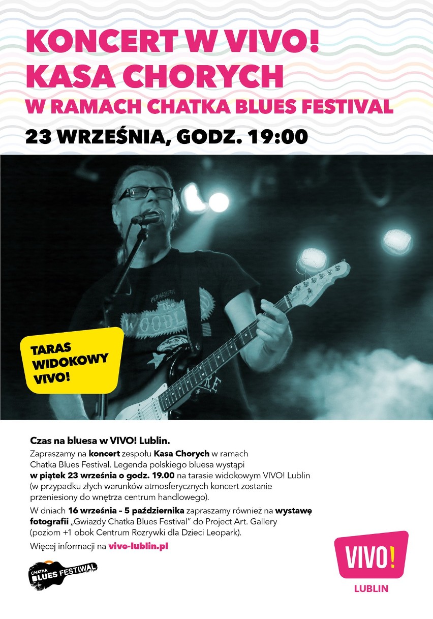 Chatka Blues Festival na dachu VIVO Lublin. Już w piątek inauguracja 