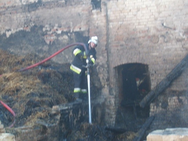Pożar w Starej Dąbrowie. Zdjęcia na adres alarm@gs24.pl przesłał nam GREG.