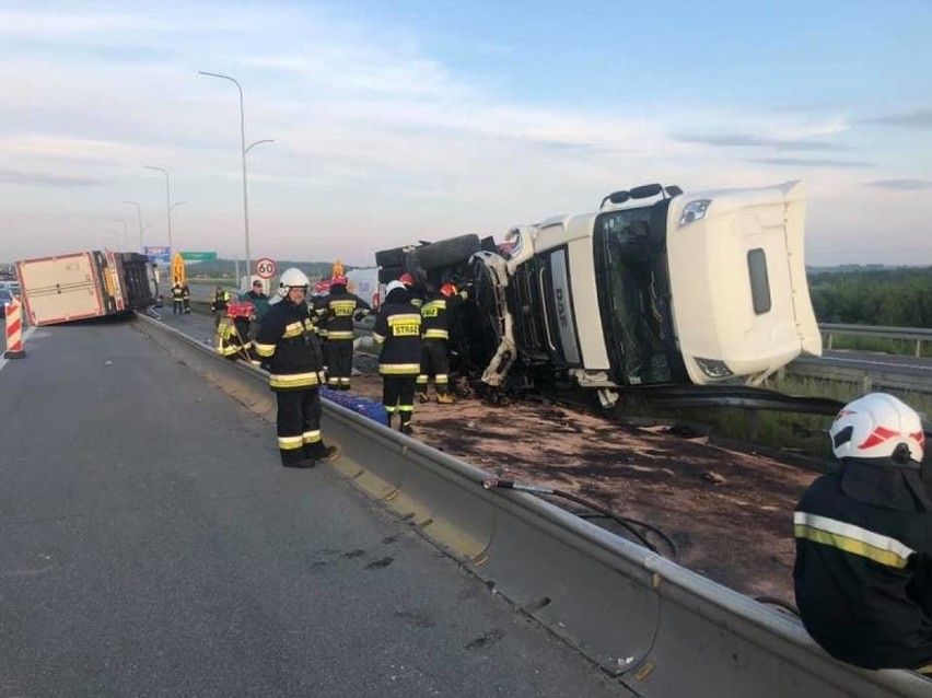 Wypadek na autostradzie A1 pod Częstochową...